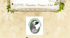 Desktop Screenshot of gfwcplantationwomansclub.com