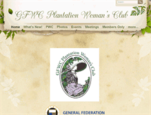 Tablet Screenshot of gfwcplantationwomansclub.com